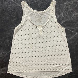 American Eagle polka dotted tank